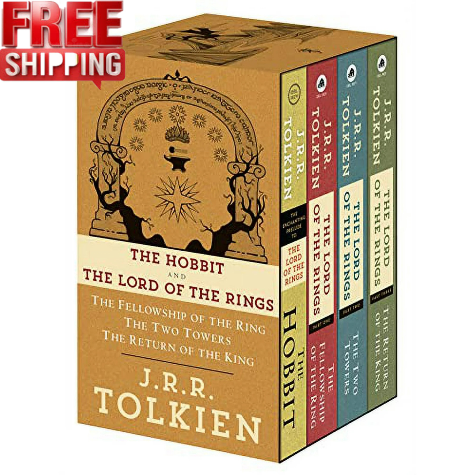 J.R.R. Tolkien 4-Book Boxed Set: the Hobbit and the Lord of the Rings : the Hob