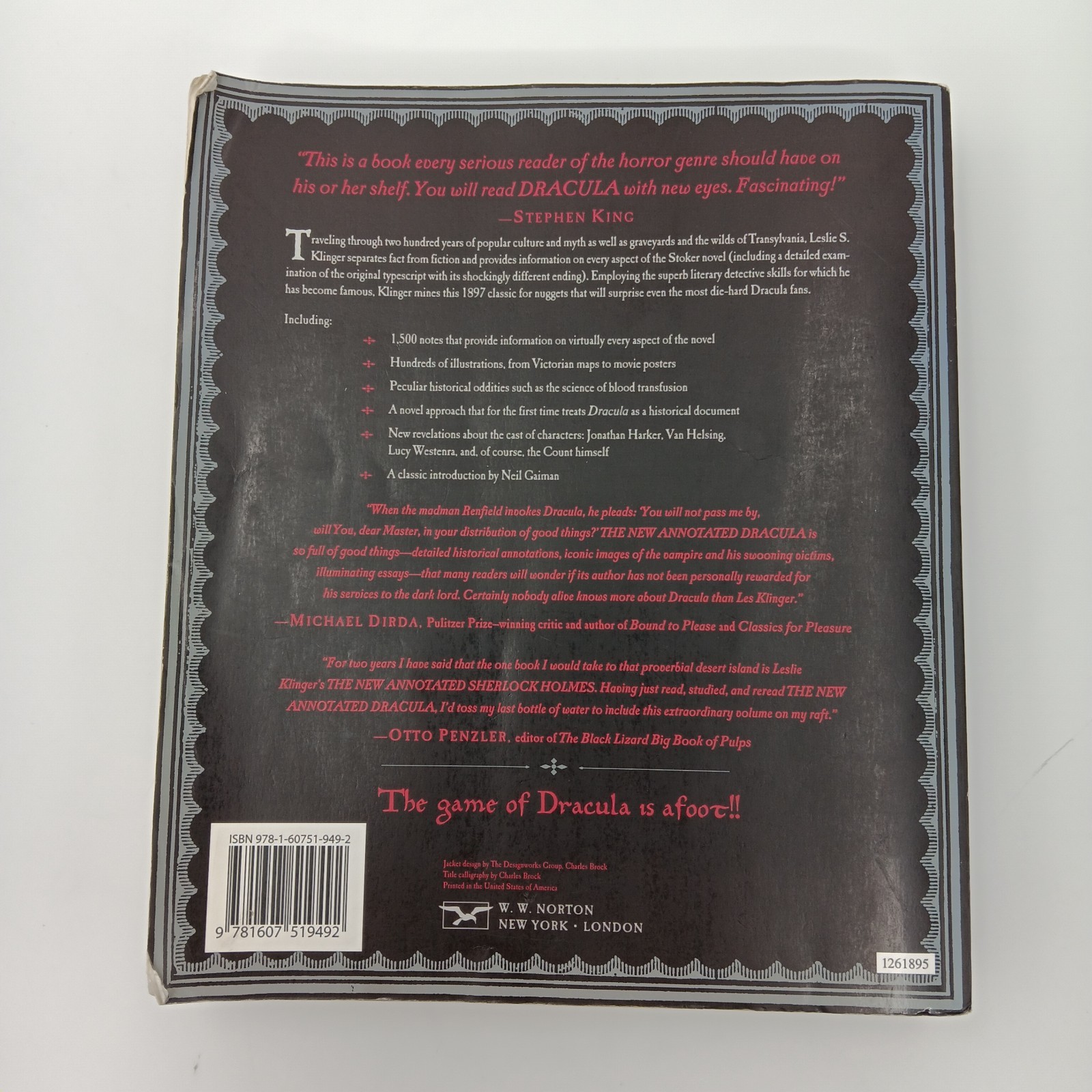 The New Annotated Dracula by Bram Stoker W. W. Norton Annotated Illustrated