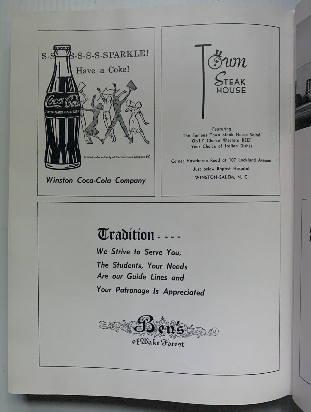 1962 WAKE FOREST UNIVERSITY YEARBOOK, THE HOWLER, WINSTON-SALEM, NC