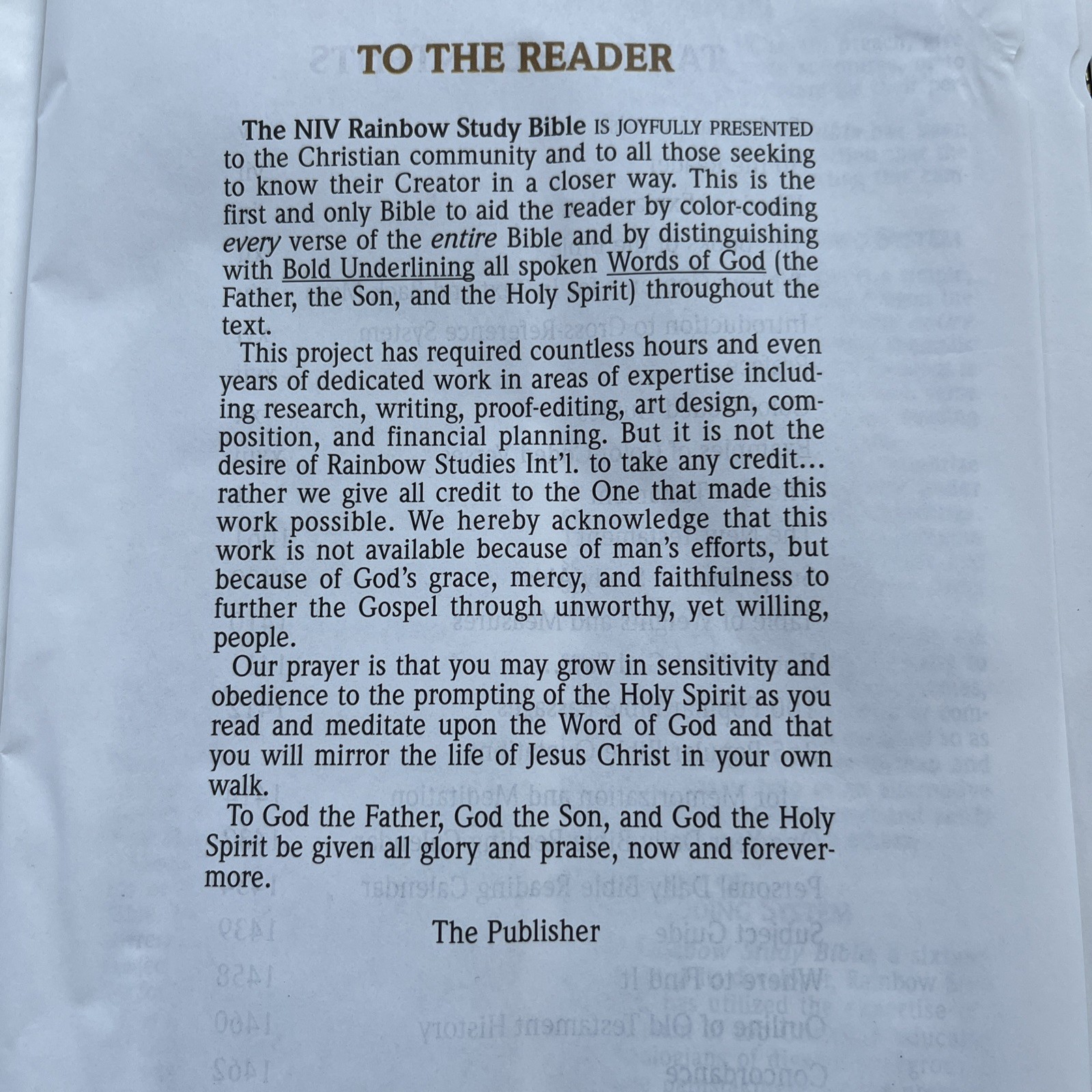 Rainbow Study Bible NIV New International Version Genuine Bon Leather Zig Ziglar