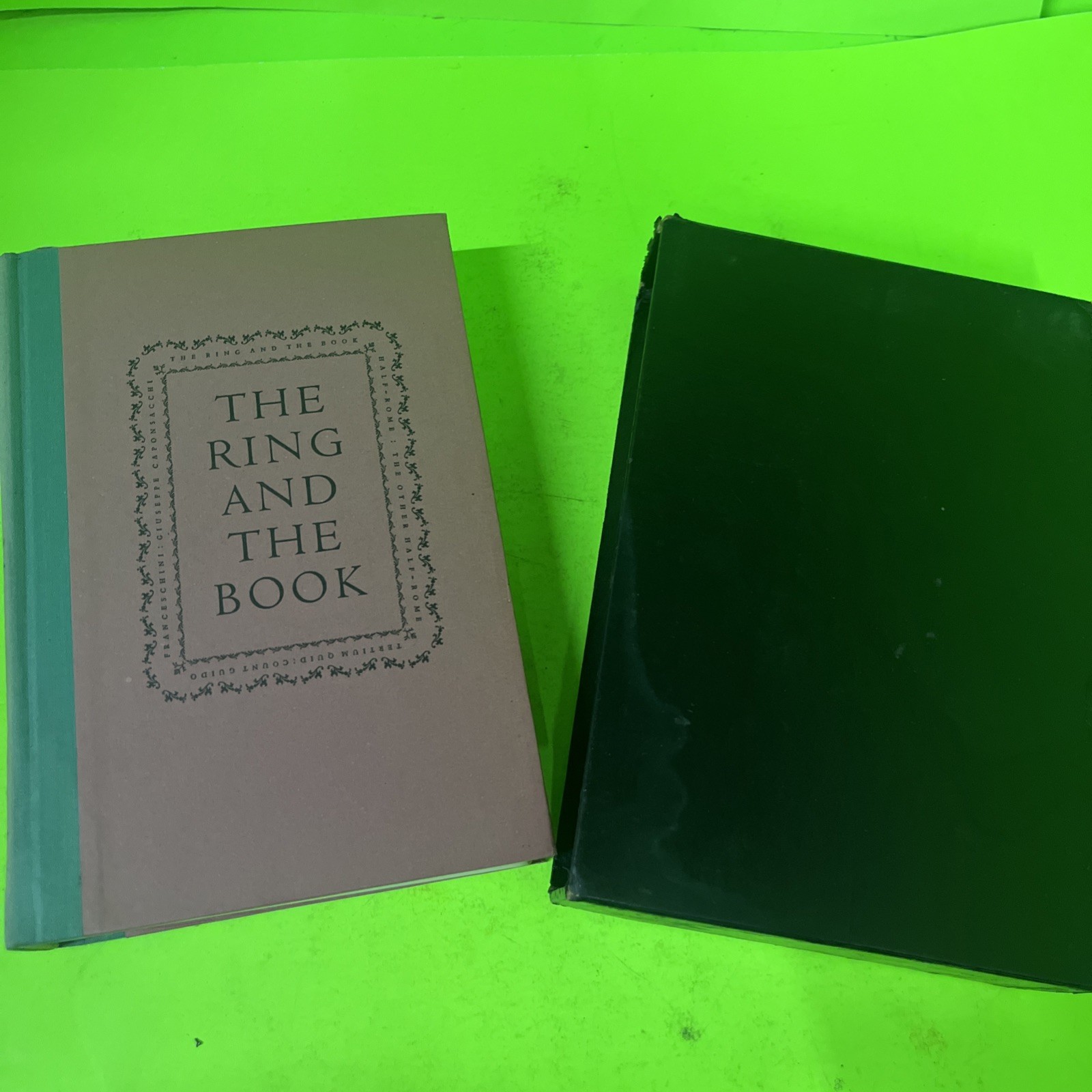 The Ring And The Book,HC & Sleeve,1949,by Robert Browning