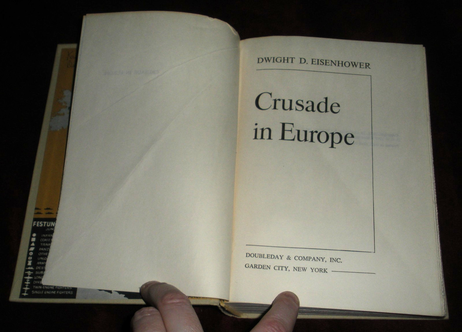 Crusade in Europe General Dwight D. Eisenhower 1948 Hardcover World War II WW2
