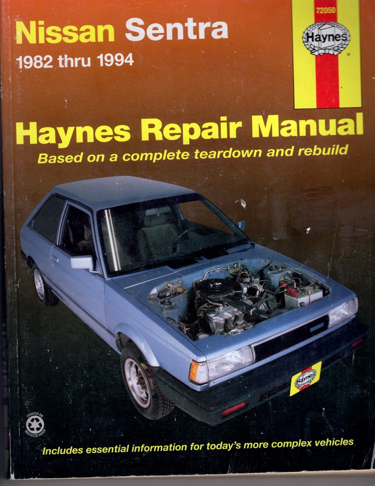 Haynes 1982-1994 Nissan Sentra Automotive Repair Manual 72050 MN1237