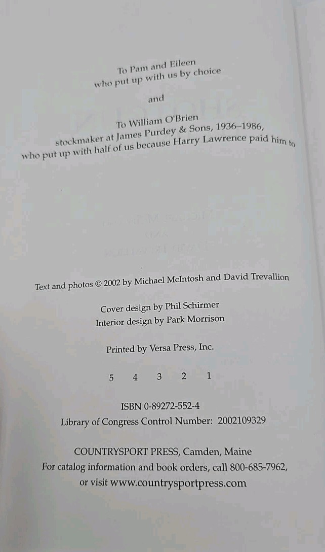 Shotgun Technicana by Michael McIntosh David Trevallion Signed Bookplate