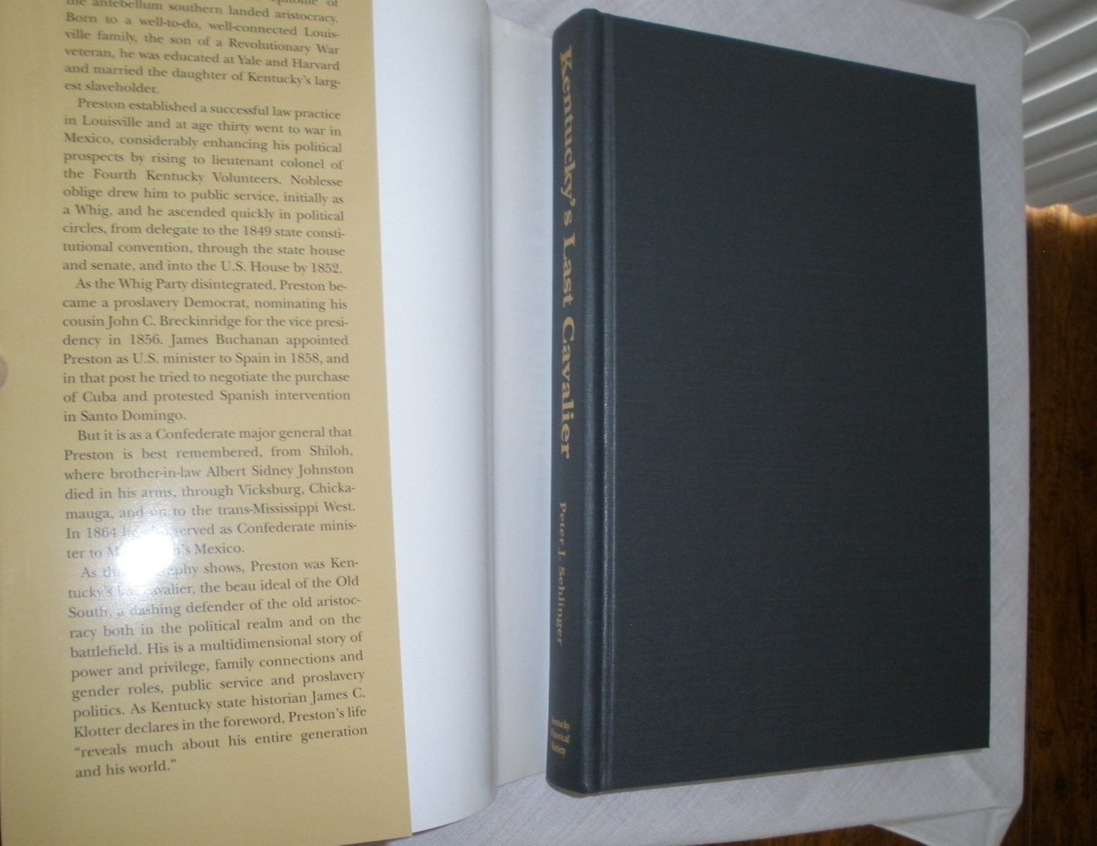 Kentucky’s Last Cavalier General William Preston 1816-1887 Peter Sehlinger HCDJ