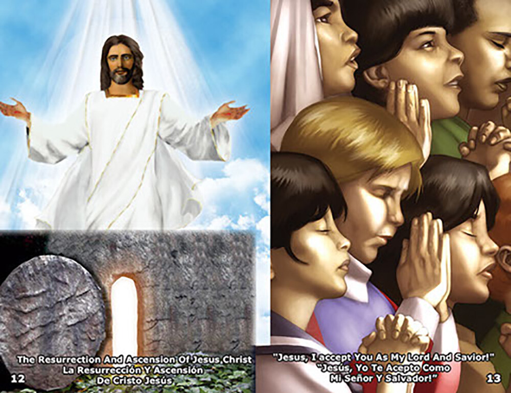 Kid’s Gospel Bible Tracts in English and Spanish, Pack of 40, 20 Pages Each.