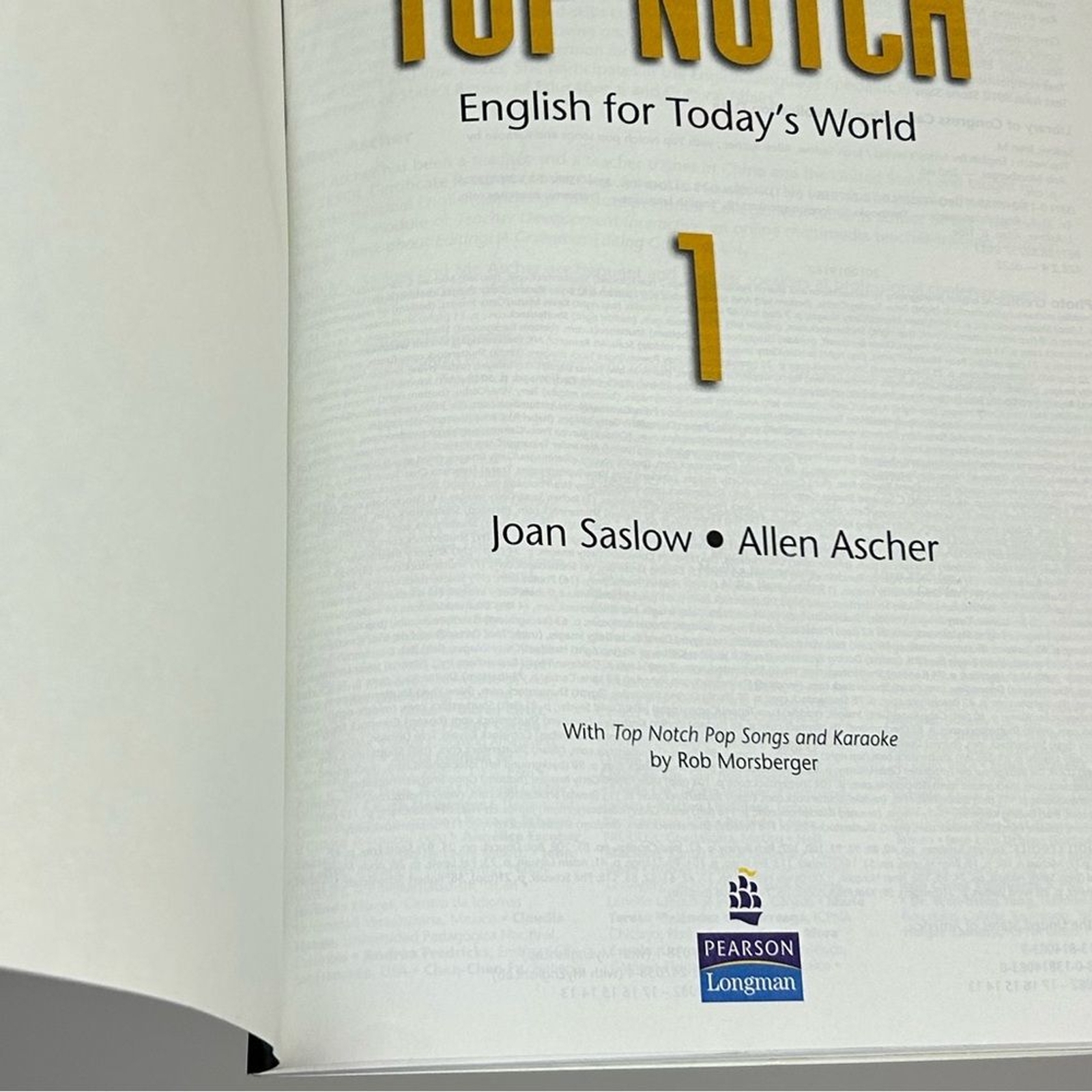 Top Notch Second Edition Book English For today’s World Joan Saslow-Allen Ascher