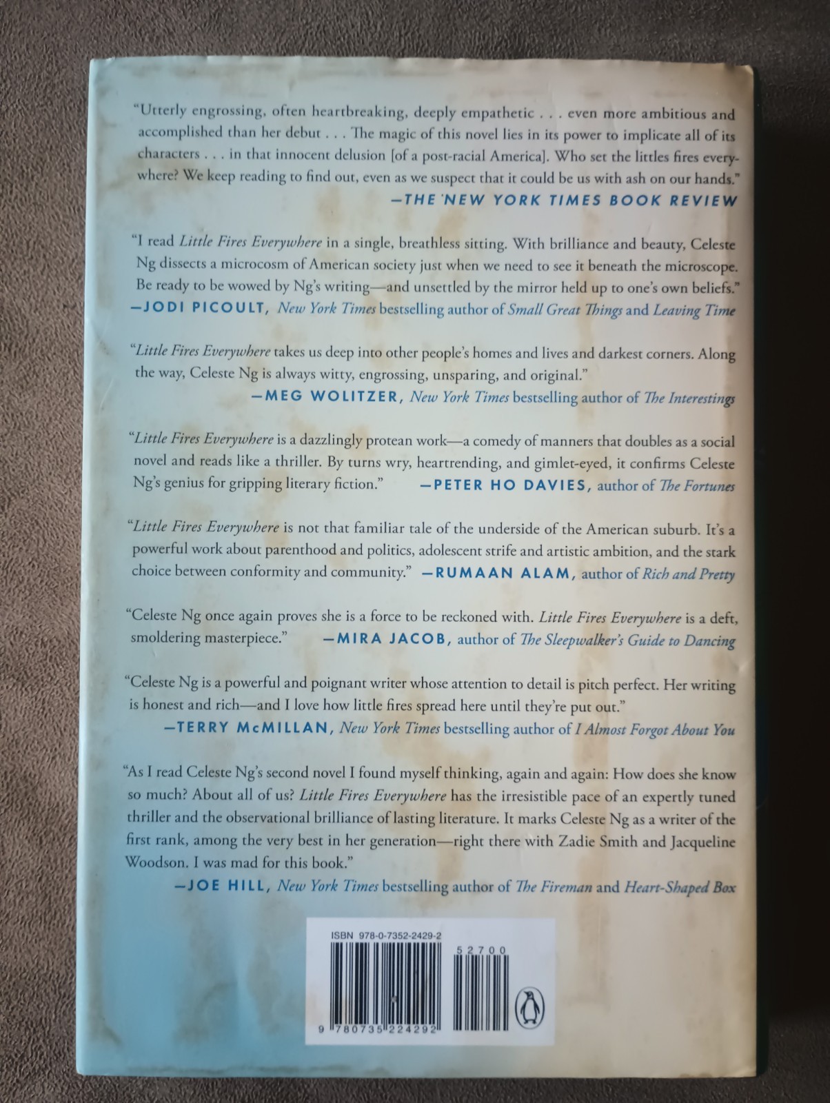 Celeste Ng Little Fires Everywhere Signed 1st Printing Hardcover NM-
