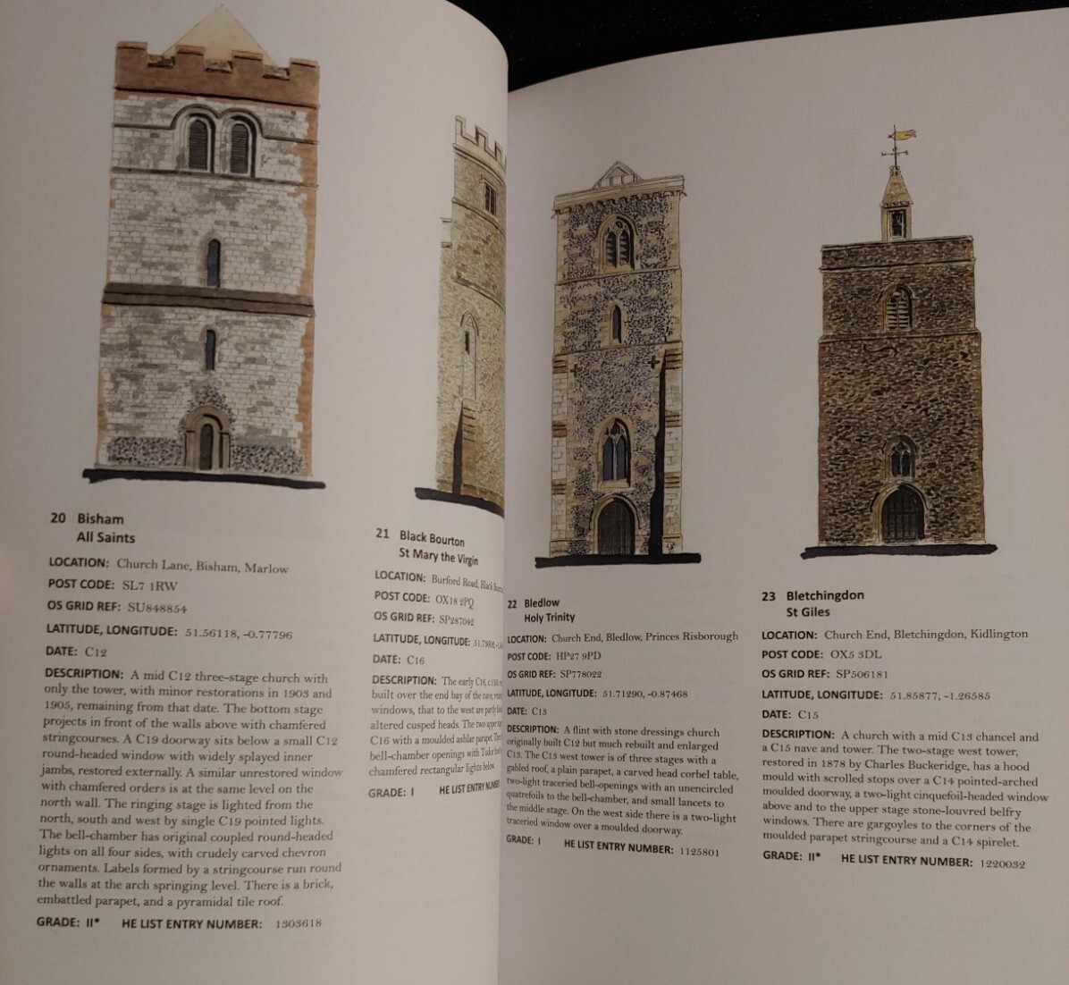 English Medieval Church Towers Diocese of Oxford W.E. David Ryan & Philip Howard