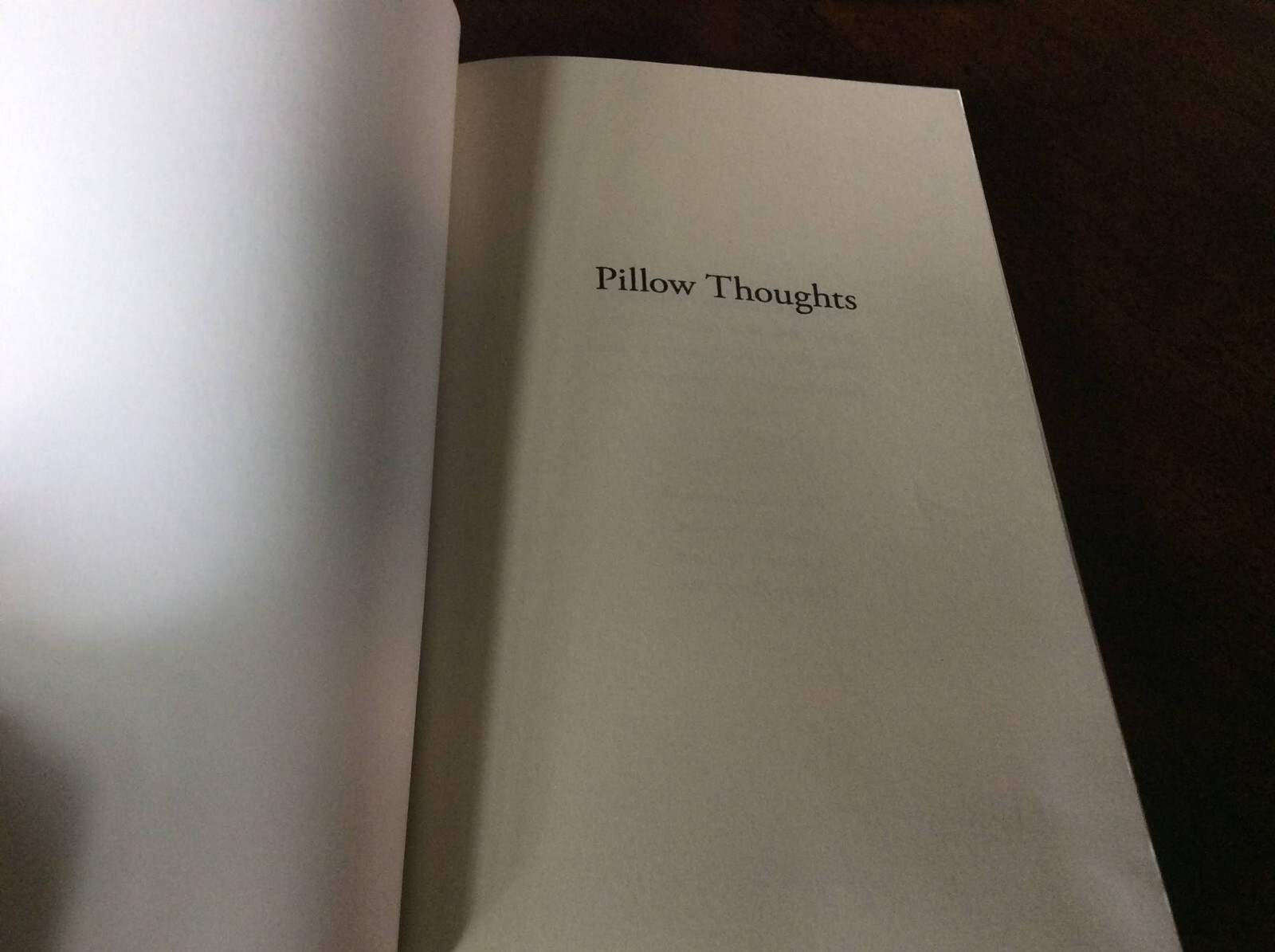 Pillow Thoughts : Peotry by Peppernell, Courtney 2017 Papperback LIKE NEW