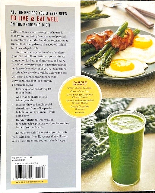 5 Keto Books: BIG BOOK, KETO DIET, BACON & BUTTER, 2 KETO BOOKS 95&127 Pages