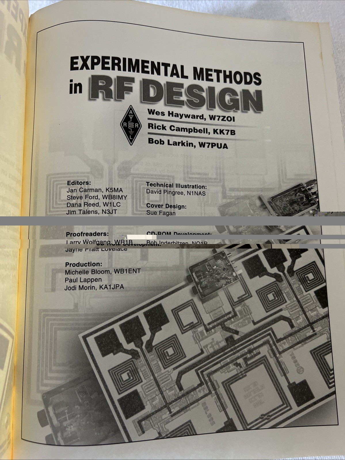 Experimental Methods In RF Design Hayward ARRL Cream PB USA Amateur Radio + CD