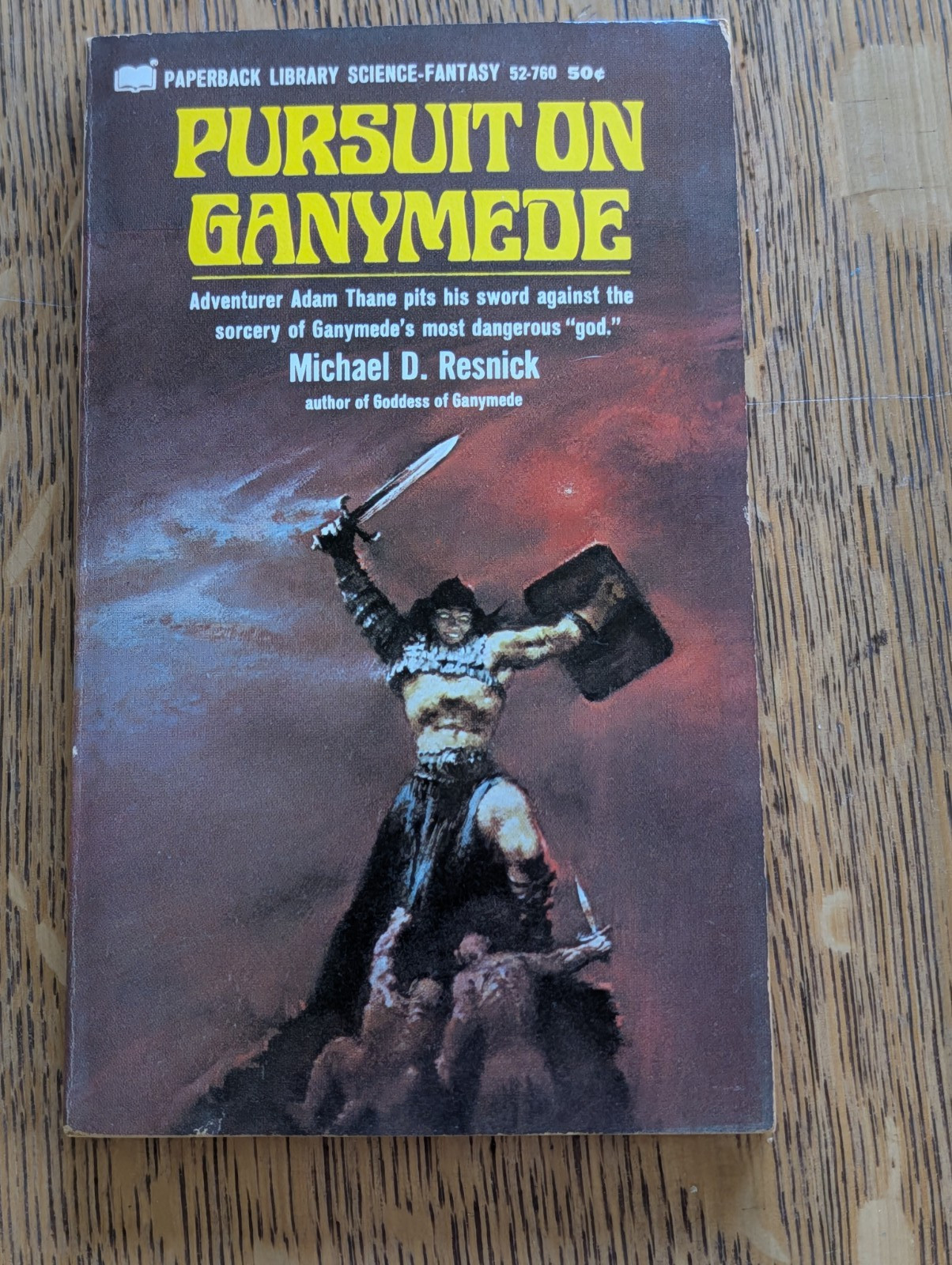 Pursuit On Ganymede by Michael D. Resnicl First Edition Sword And Planet HTF