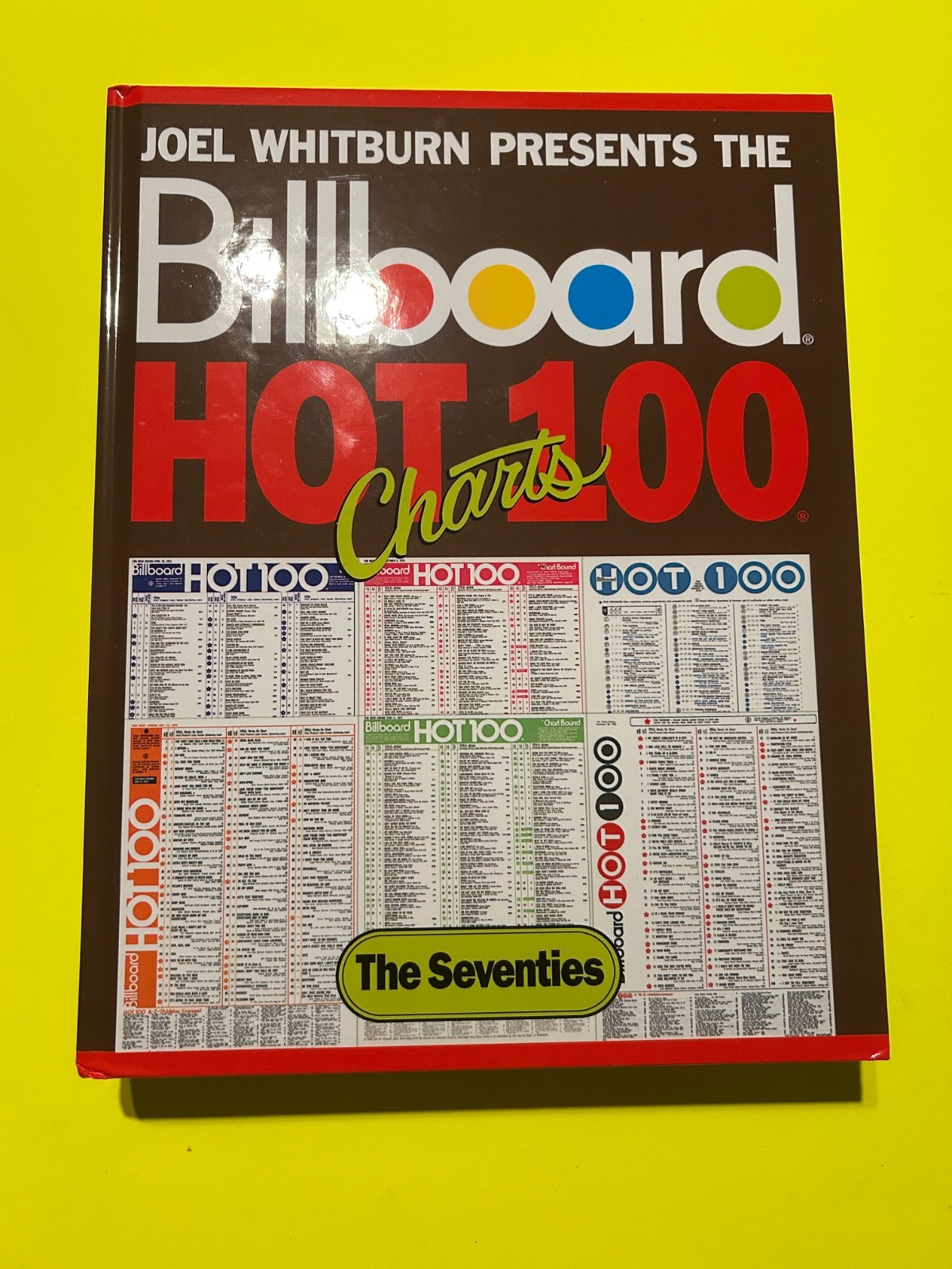 Joel Whitburn Presents the Billboard Hot 100 Charts Seventies 70’s Hardcover NEW