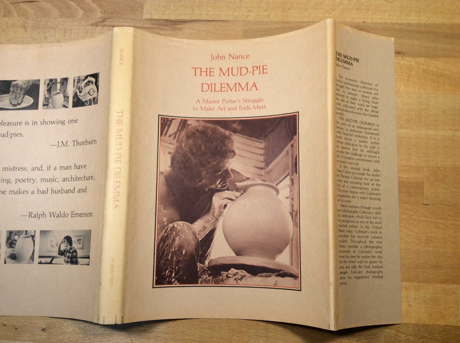 The Mud-Pie Dilemma, SIGNED John Nance, Tom Coleman, Hardcover, Potter, Art
