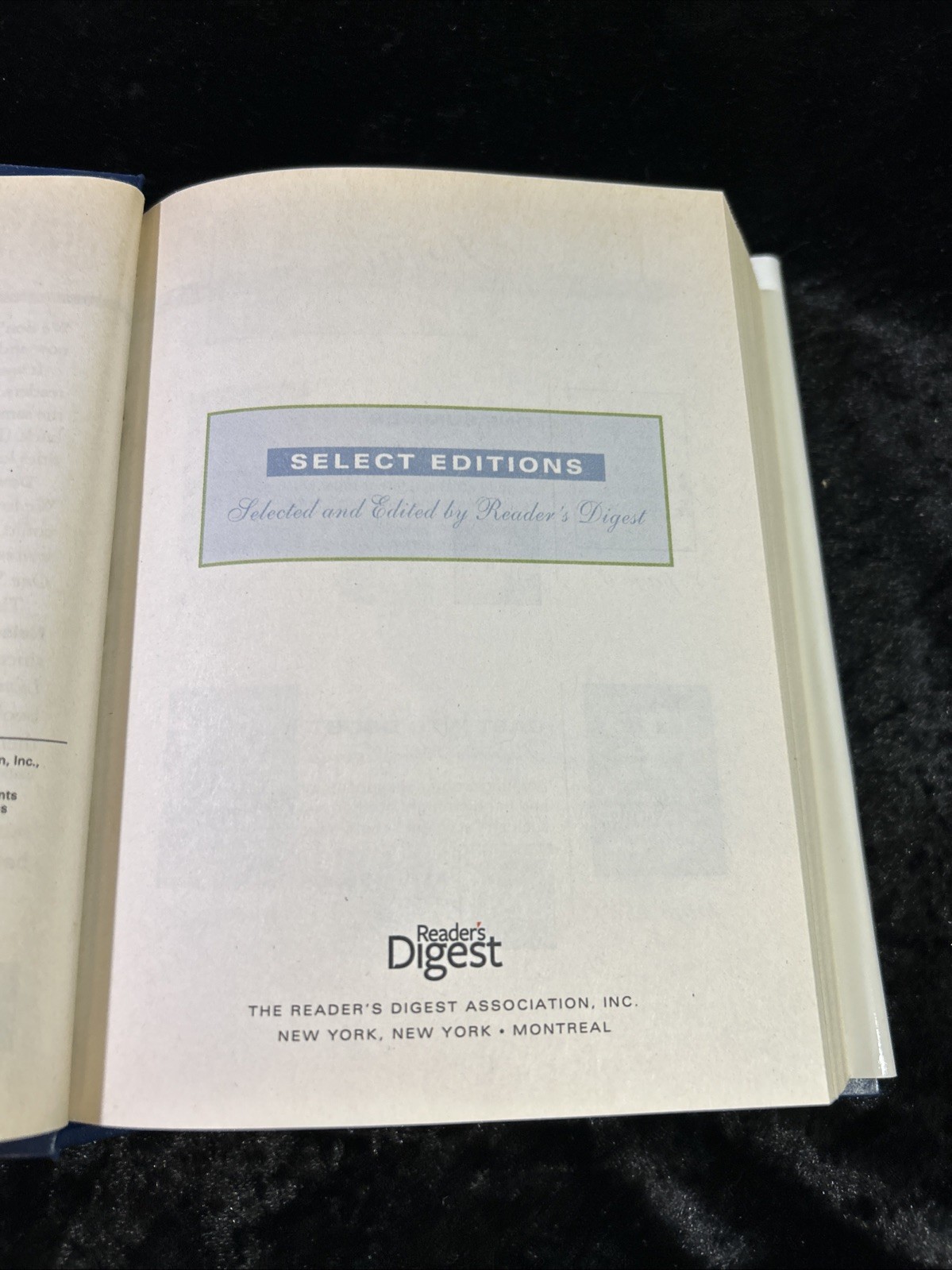 Reader’s Digest Select Editions – Volume 5, 2012 #323 hard cover 1st edition