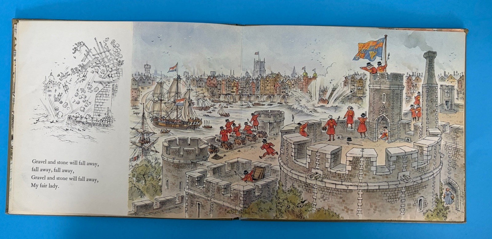 London Bridge Is Falling Down The Mother Goose Library 1975 HC Book