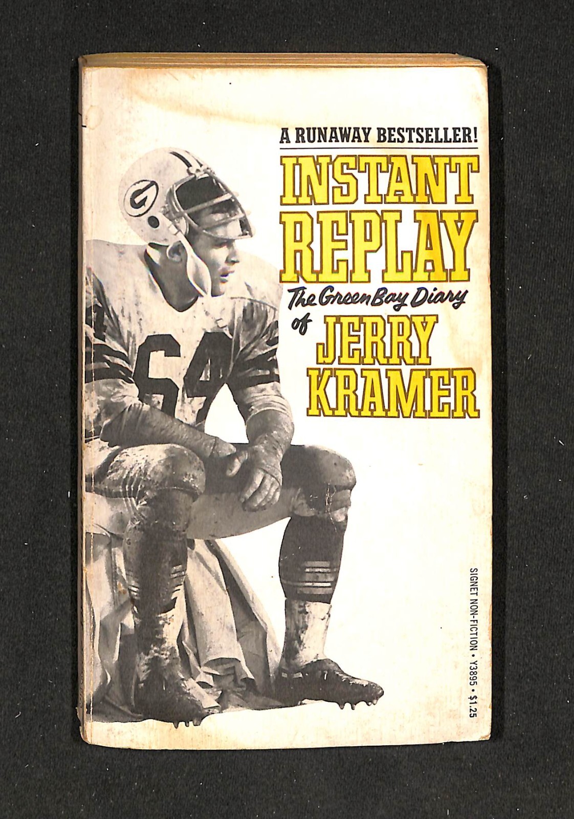 INSTANT REPLAY, THE GREEN BAY DIARY OF JERRY KRAMER, PAPERBACK, 1965, 240 PAGES