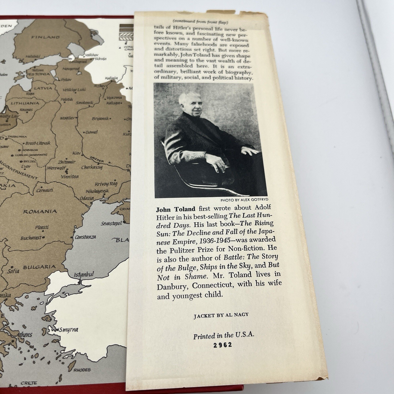 Adolf Hitler Volume 2 World War II History Hardcover Book John Toland 1976