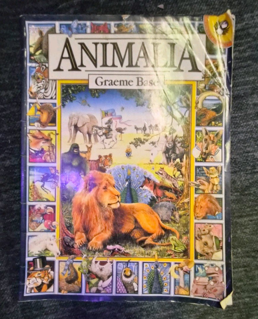 Animalia Graeme Base Illustrated Hardcover Picture Book Abrams Ages 4-8