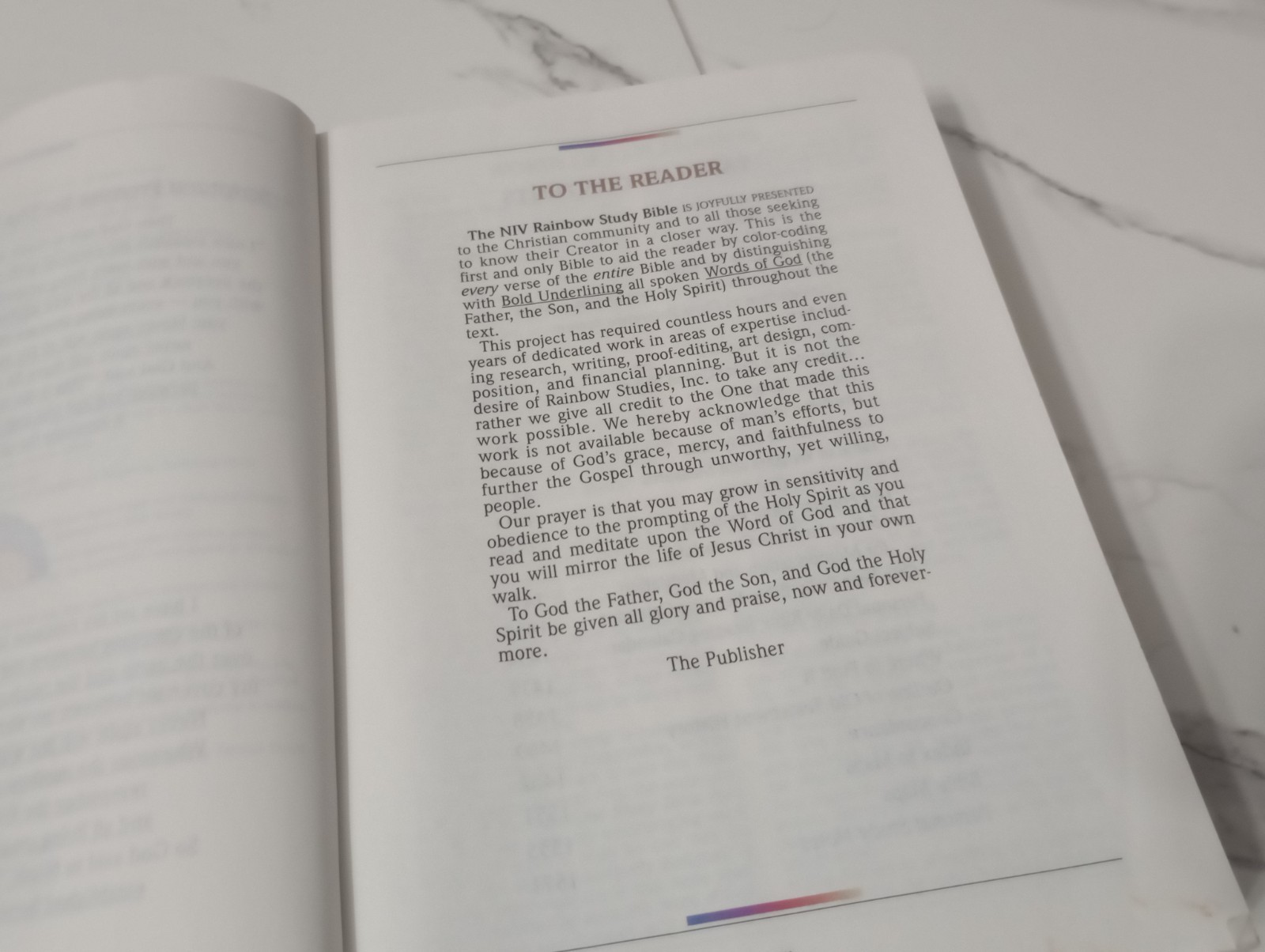 Rainbow Study Bible, NIV, 1996 Color Coded Bold Line Edition, Hardcover