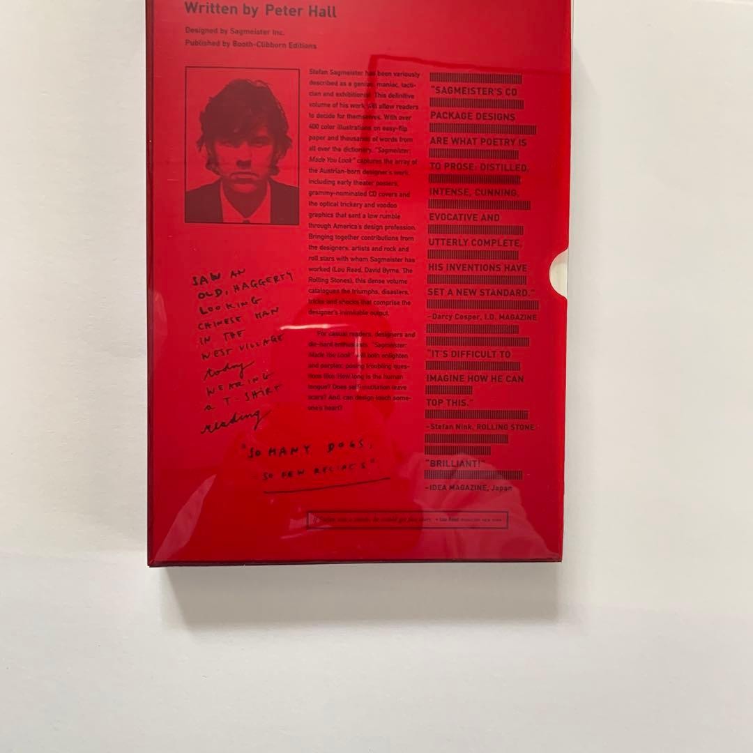 SAGMEISTER Art Book Dog Illustration Red 2001 11×6.7in 286 Pages