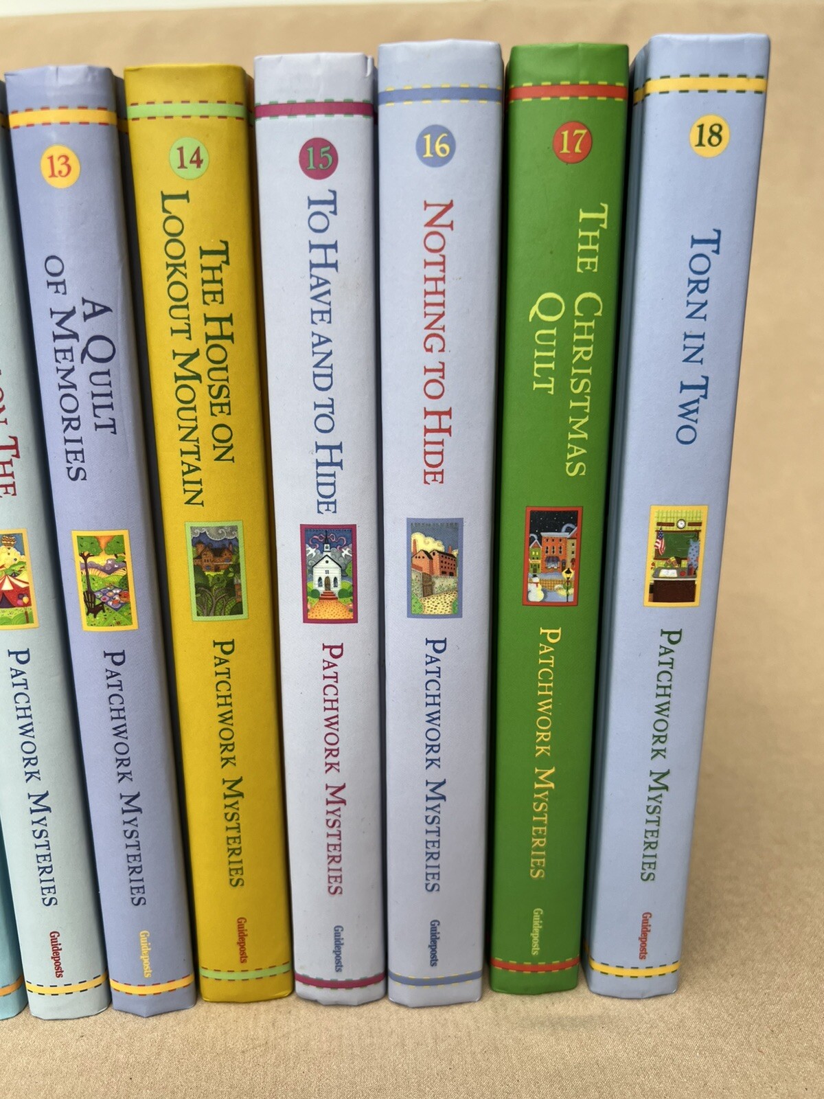 PATCHWORK MYSTERIES Guideposts Lot Of #1-18 Set Fiction HC Books inspiration