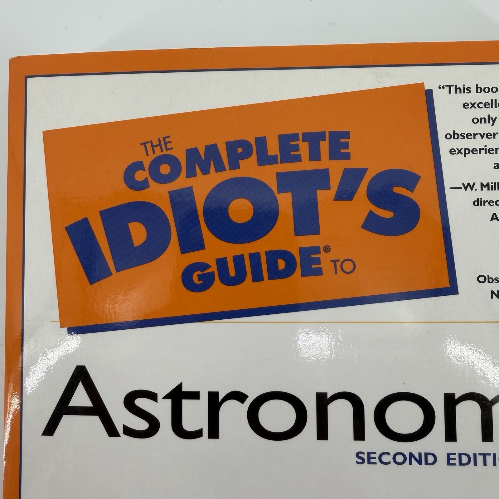 Complete Idiot’s Guide To Astronomy Second Edition Christopher De Pree Book 2001