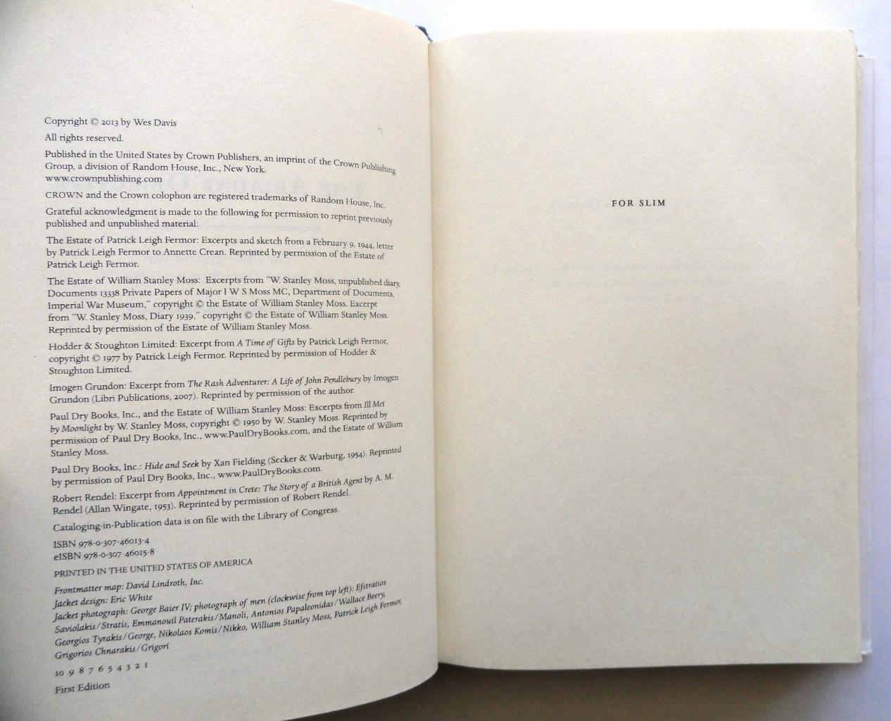 (618) Ariadne Objective: Underground War in Crete WWII Wes Davis HB 2013