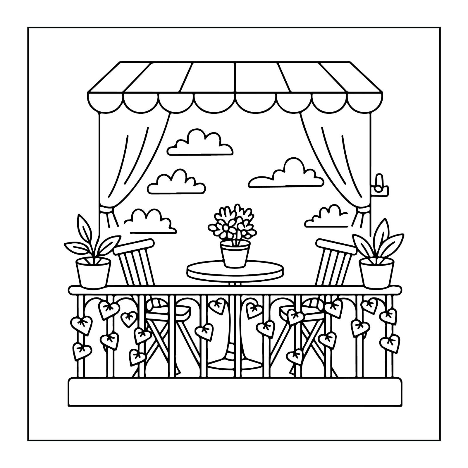 Cozy spaces coloring book