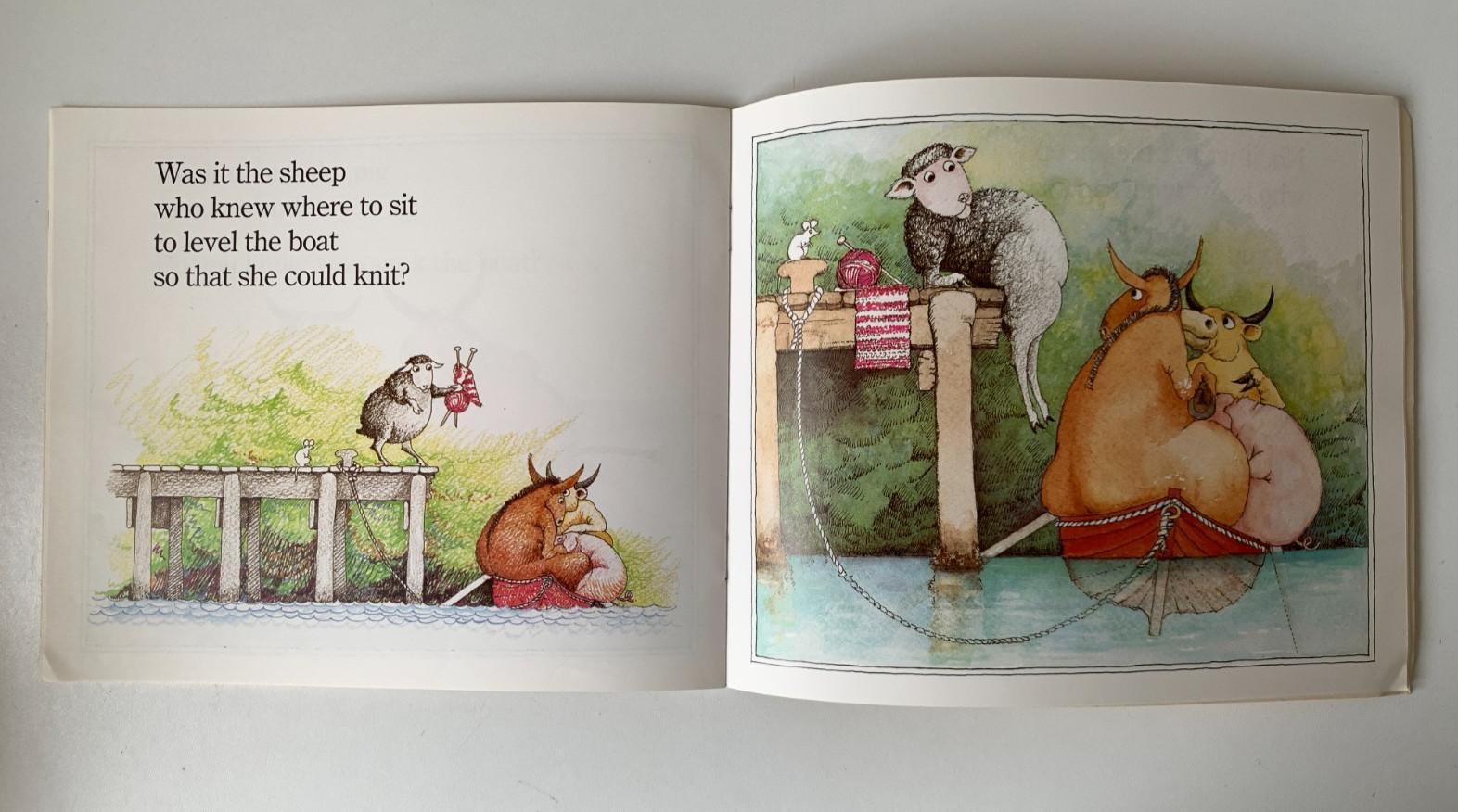 Who Sank the Boat by Pamela Allen (PB 1987) Vintage Children’s Picturebook