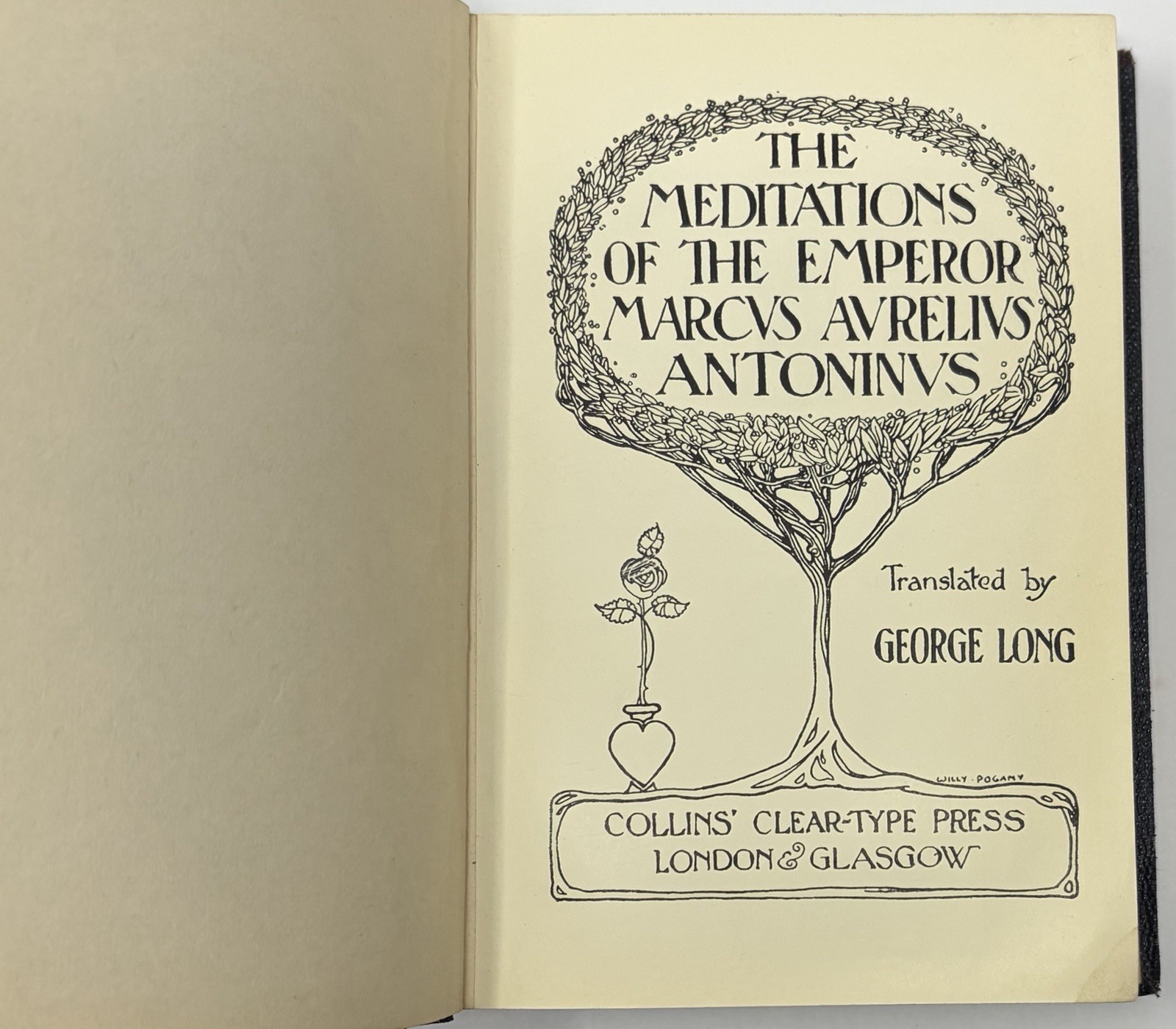 Vintage Aurelius Meditations Willy Pogany Illustrations Translation by Long Book