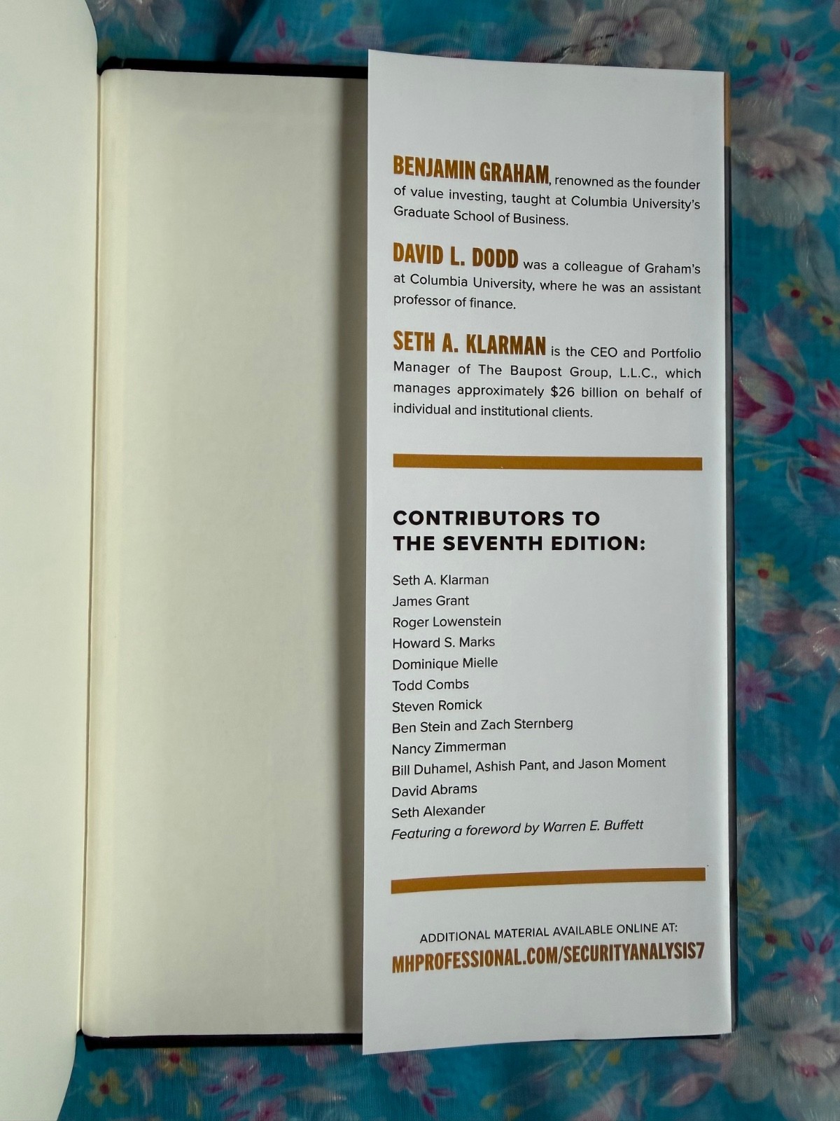 Security Analysis 7th Edition by Benjamin Graham HC DJ 2023