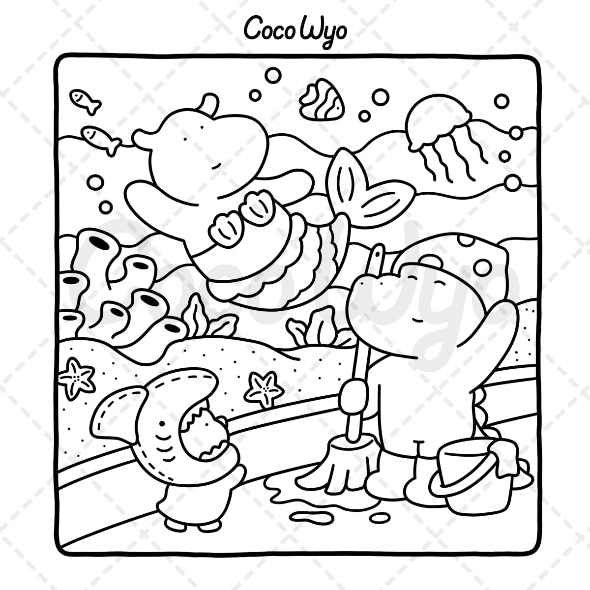 Little Cuddles by Coco Wyo: Coloring Book for Adults and Teens | Paperback