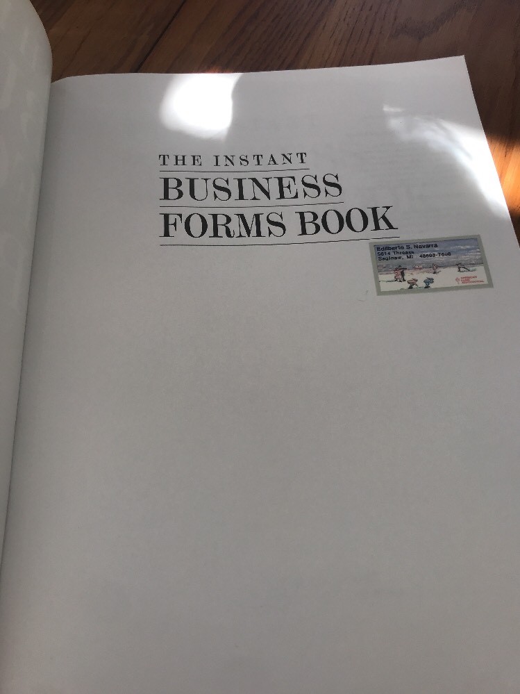 Instant Business Forms Paperback Ships N 24h