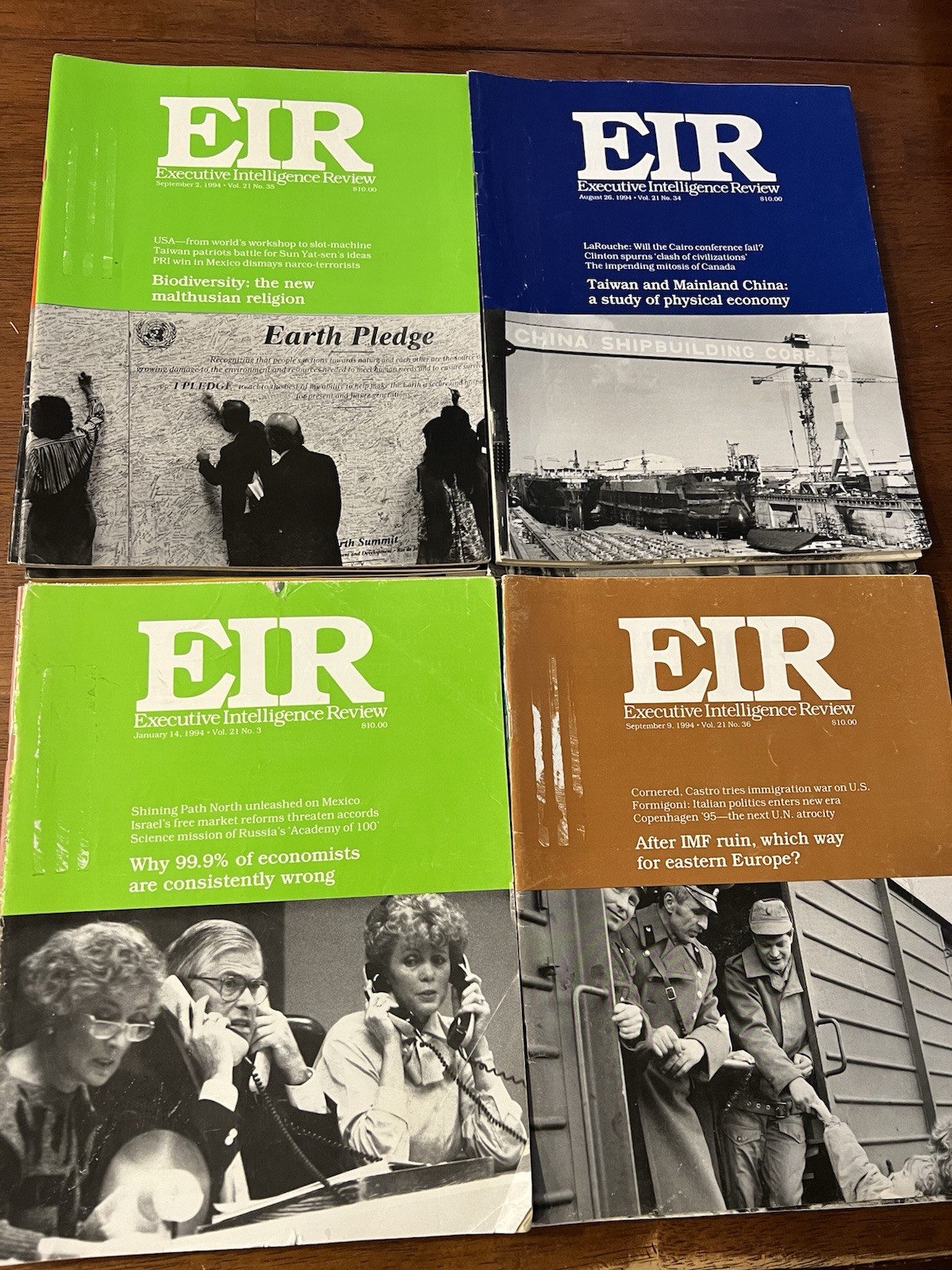 EIR Executive Intelligence Review 27 Issues 1994