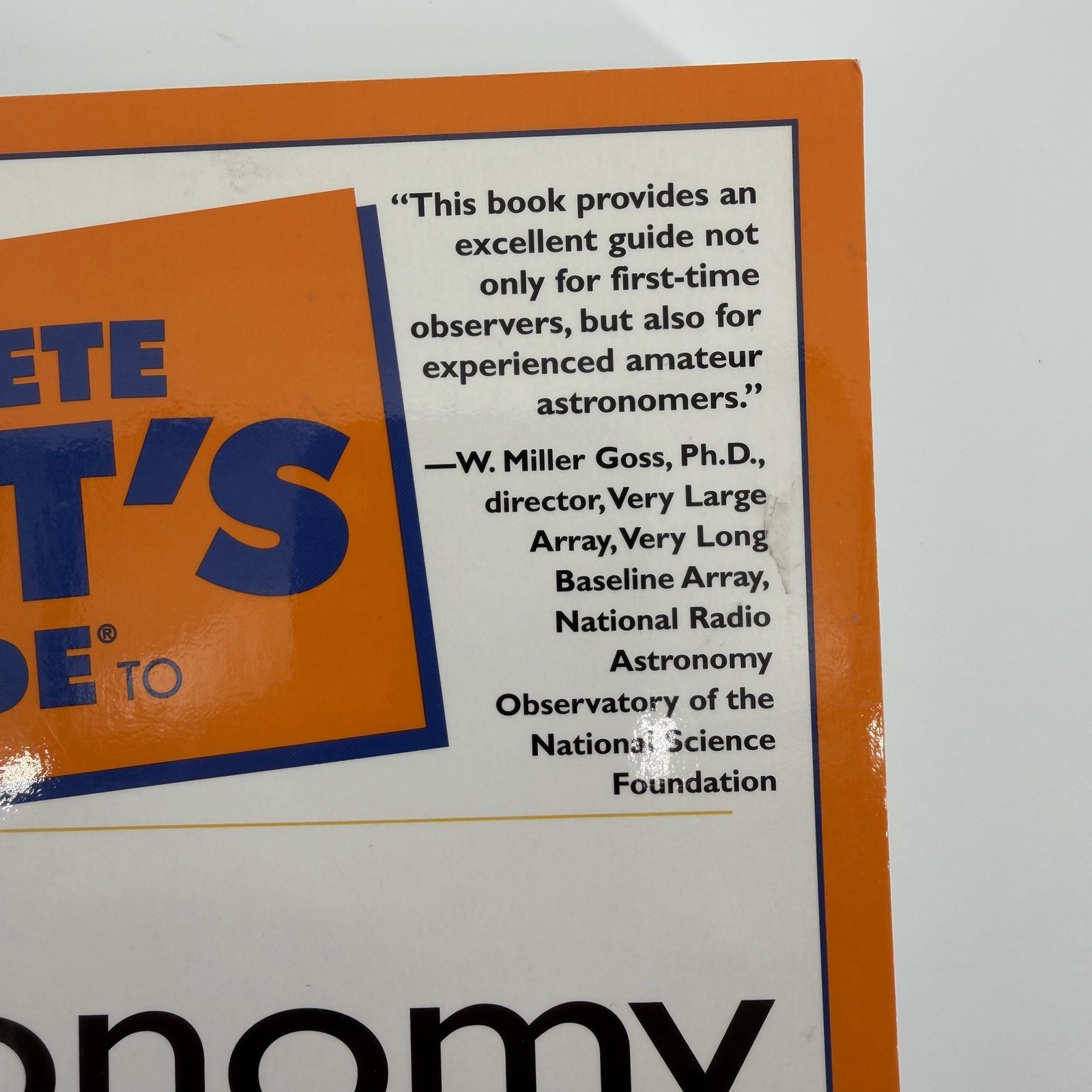 Complete Idiot’s Guide To Astronomy Second Edition Christopher De Pree Book 2001