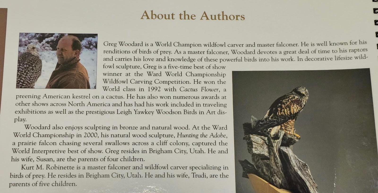Wildfowl Carving Magazine Workbench Projects Lifesize Merlin How-To Book