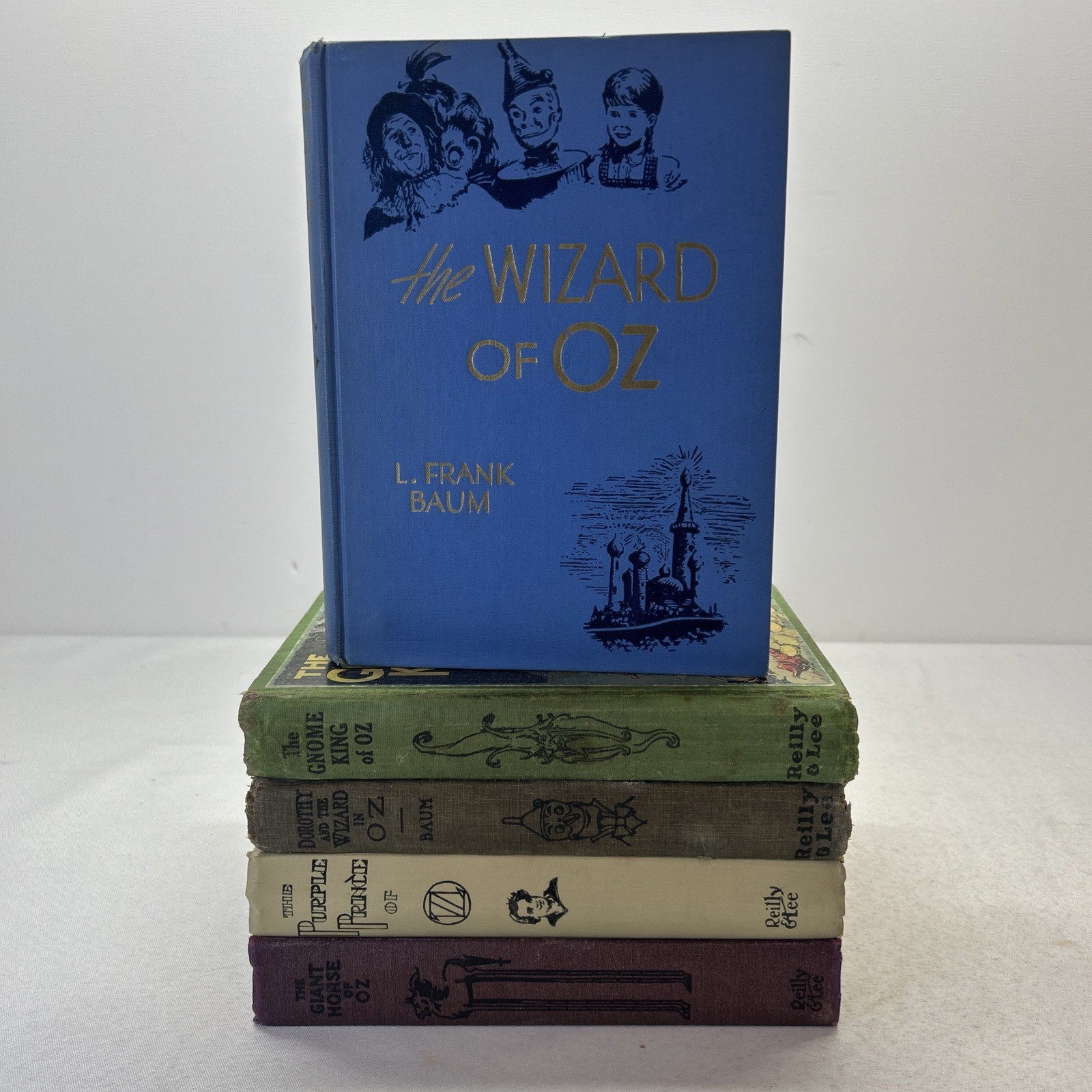 Oz Stories by L Frank Baum Lot of 5 Early Editions HC