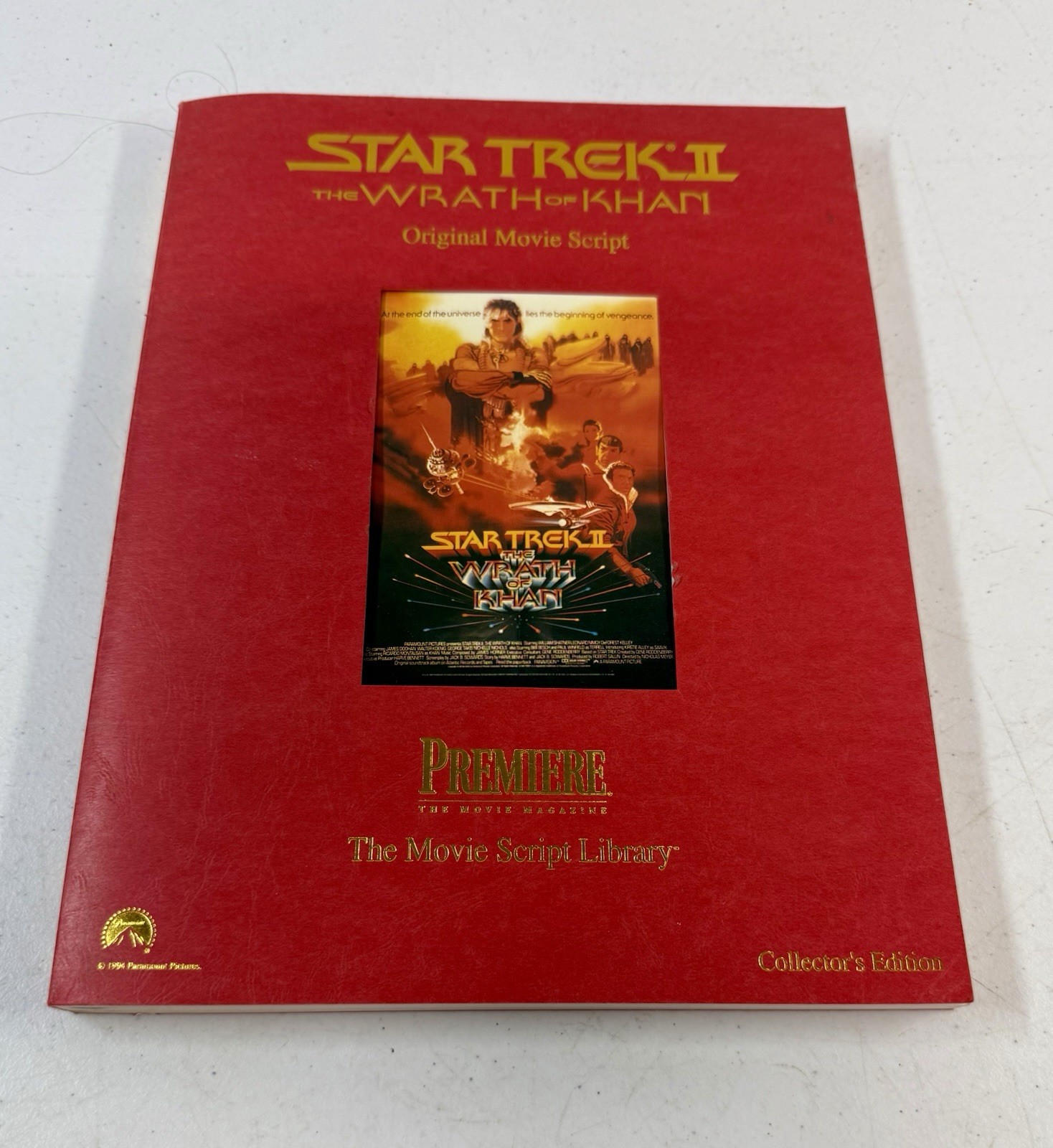 Star Trek II The Wrath of Khan Original Movie Script Collector’s Edition 1994