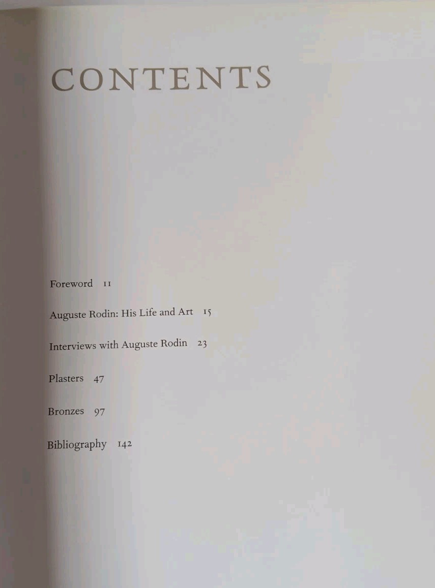 Rodin Plasters & Bronzes, Softcover, Beautiful Illustrations, 142 Pages