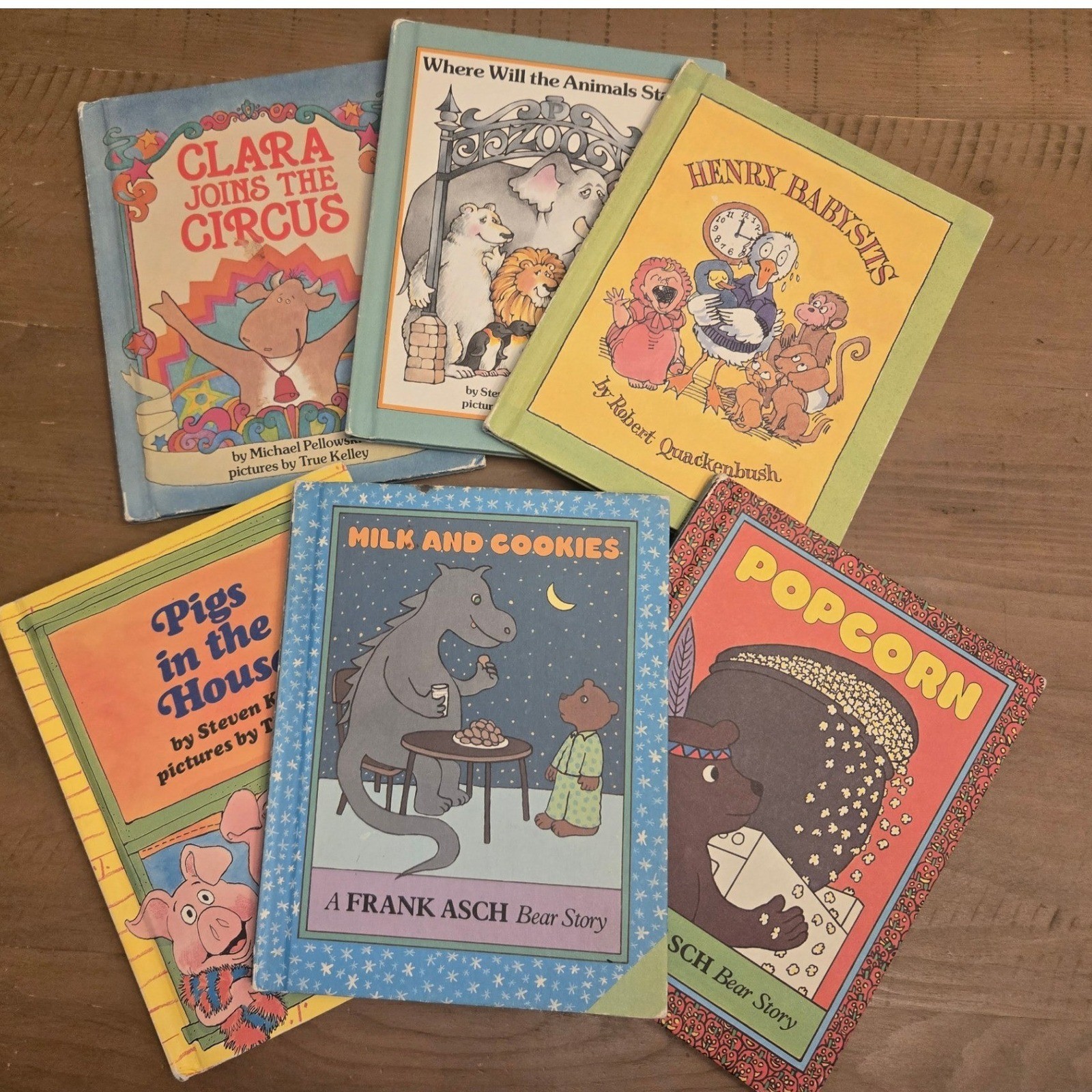 Parents Magazine Press Vintage Childrens Lot (6) 80s Retro Hardcover Books