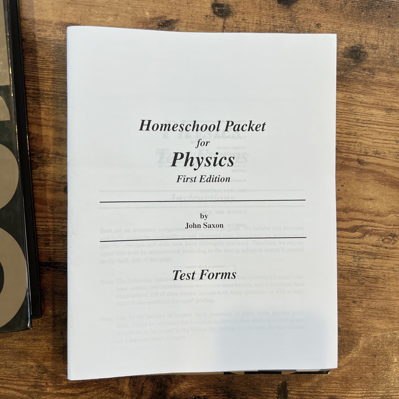 Physics : An Incremental Development by John H. Saxon Jr. and John H. Saxon…
