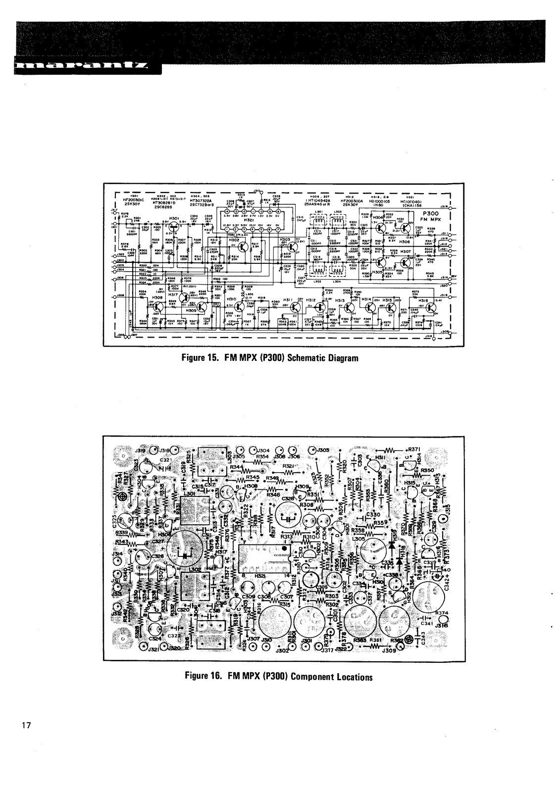 MARANTZ 2250B Stereophonic Receiver Service Manual – FRONT & BACK – FOLDOUTS