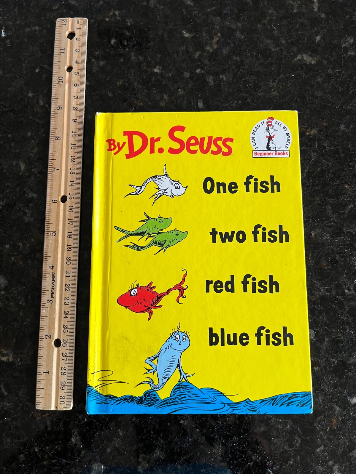 One Fish Two Fish Red blue fish Dr. Seuss Beginner Book Hardcover #3 6.25″x8.75″