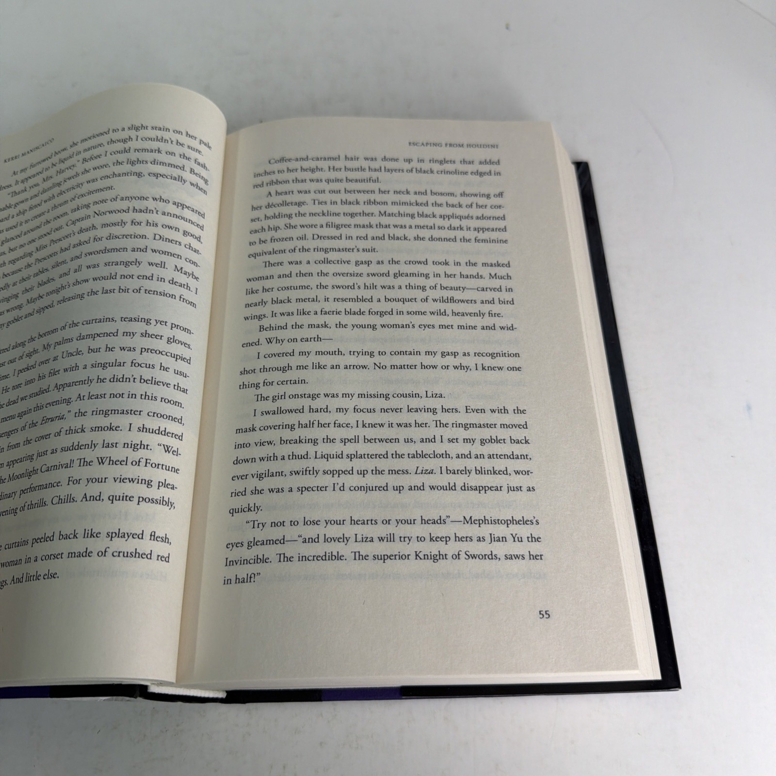 SIGNED Escaping From Houdini Kerri Maniscalco Special Edition Hardcover DJ