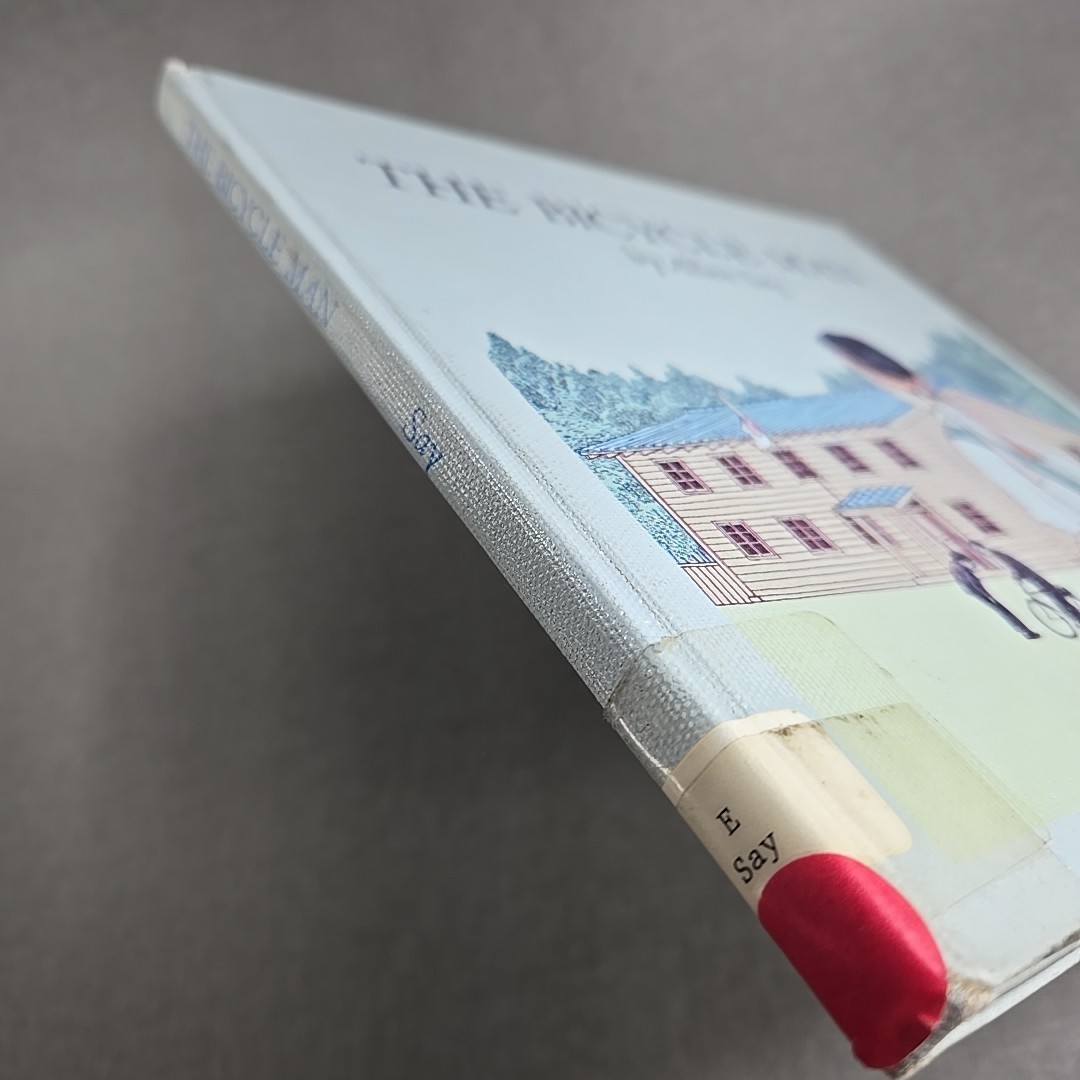 The Bicycle Man by Allen Say ~ 1982 Vintage Hardcover Library Binding