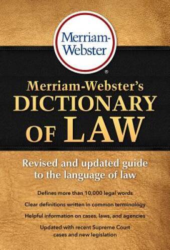 Merriam-Webster’s Dictionary of Law, Revised & Updated! (c) 2016 – GOOD
