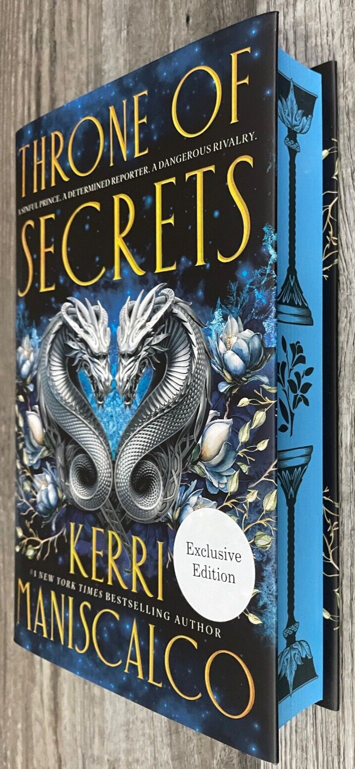 Waterstones THRONE OF SECRETS Kerri Maniscalco SPRAYED EDGES UK 1st/1st
