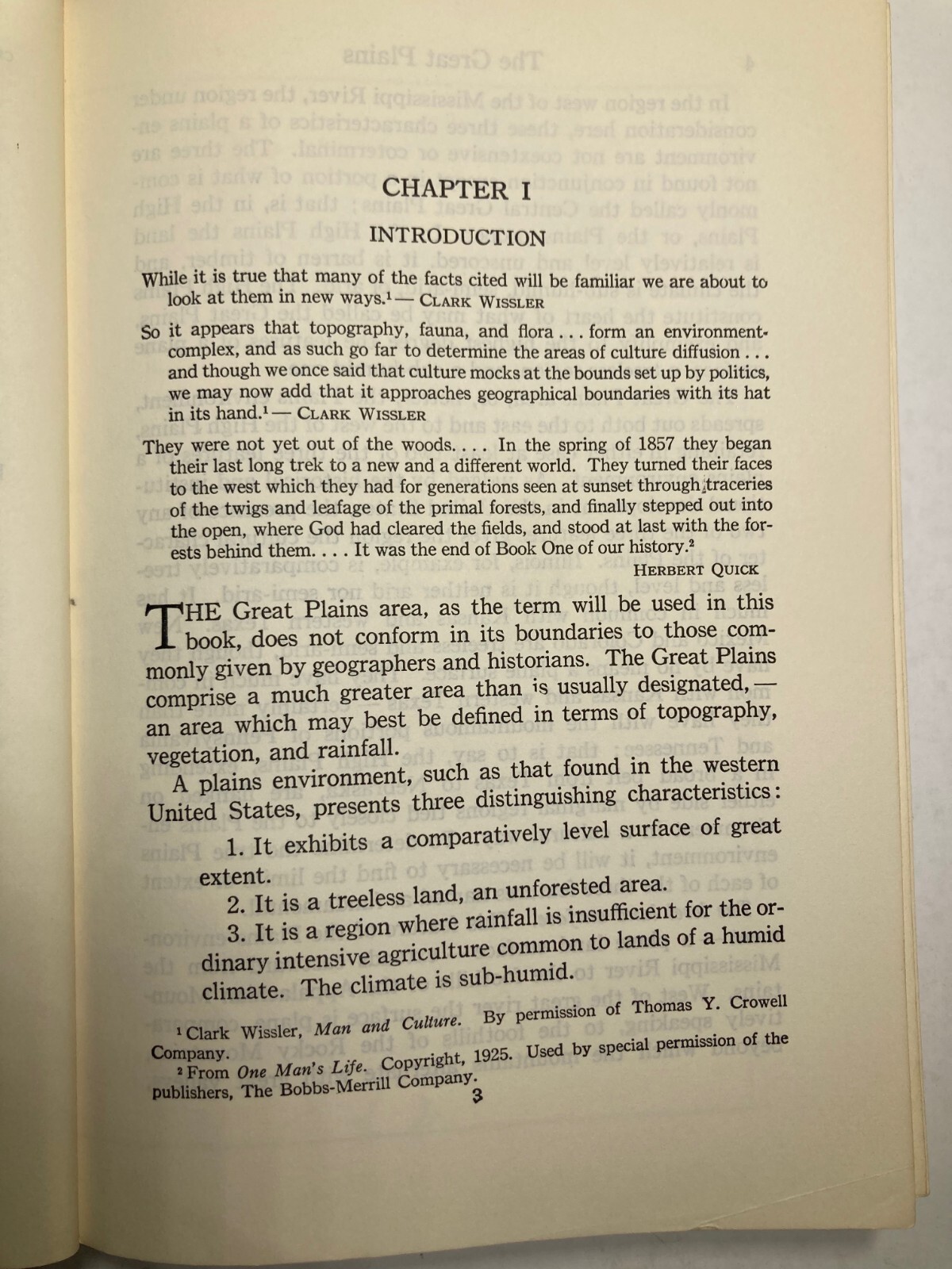 The Great Plains, by Walter Prescott Webb SC 1931 (SAME DAY SHIPPING)